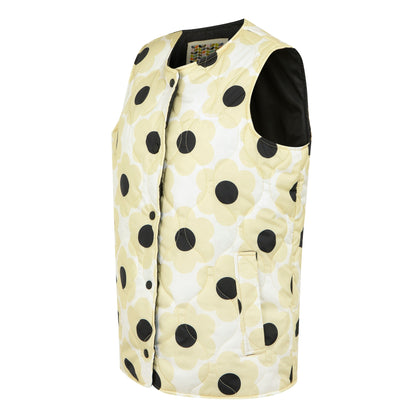 Cream - Side - Regatta Womens-Ladies Daisy Quilted Gilet