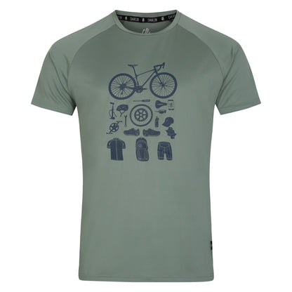 Lilypad Green - Front - Dare 2B Mens Tech Cycle T-Shirt