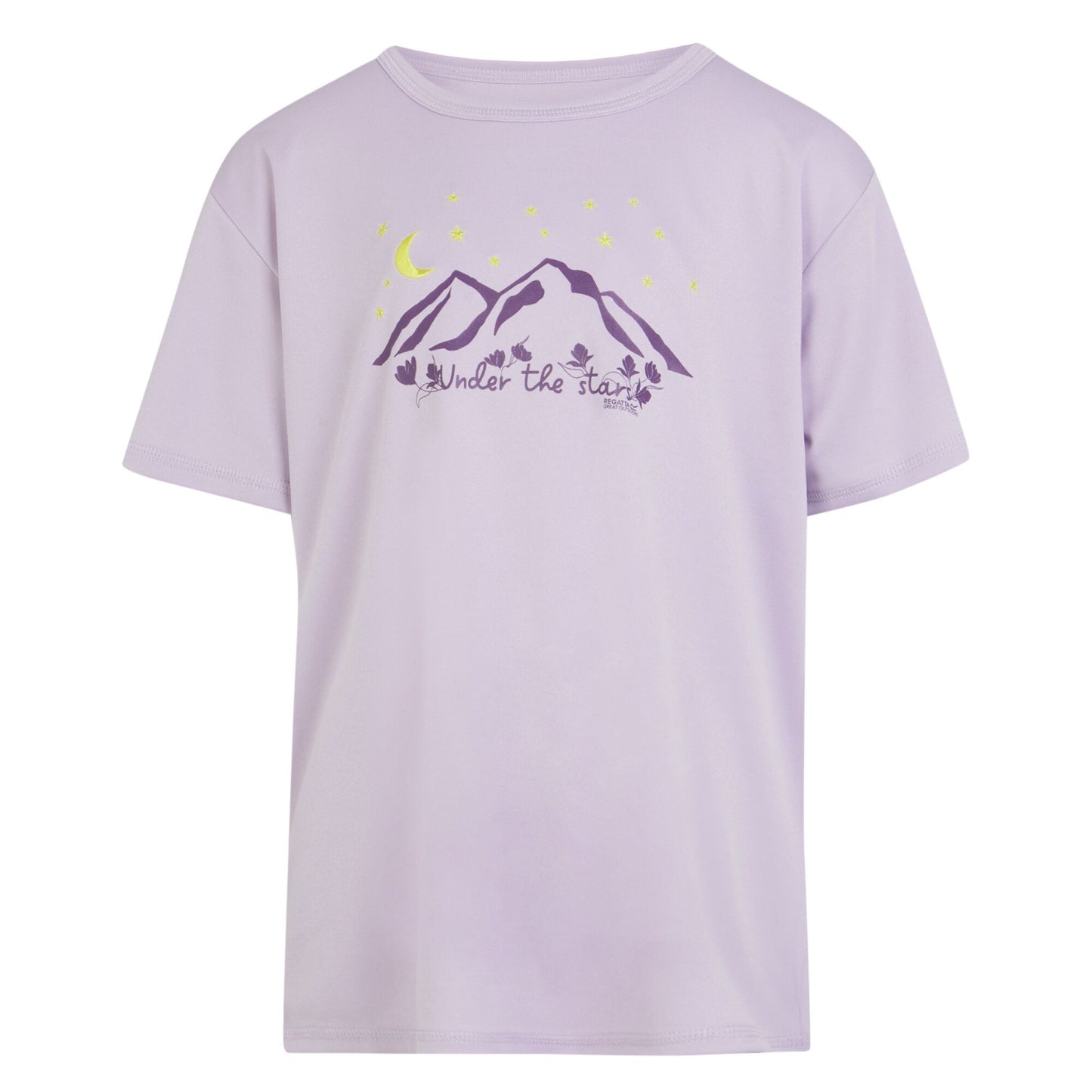 Lilac Frost - Front - Regatta Childrens-Kids Alvarado VIII Mountain T-Shirt