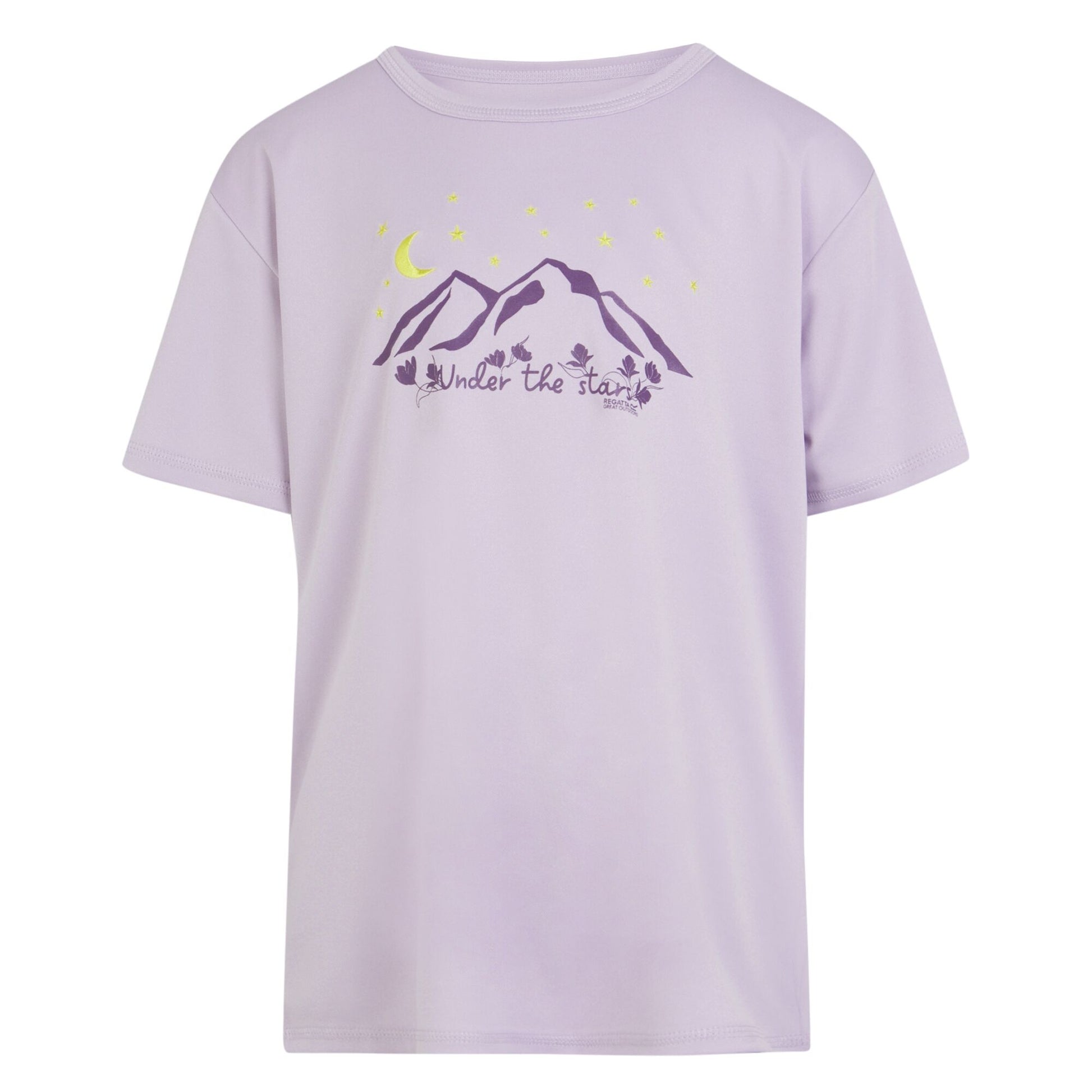 Lilac Frost - Front - Regatta Childrens-Kids Alvarado VIII Mountain T-Shirt