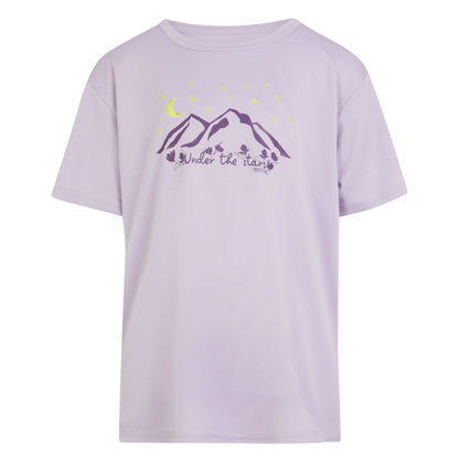 Lilac Frost - Front - Regatta Childrens-Kids Alvarado VIII Mountain T-Shirt