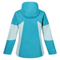 Tahoe Blue-Bleached Aqua - Back - Regatta Womens-Ladies Highton V Stretch Waterproof Jacket