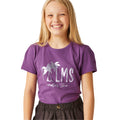 Sunset Purple - Lifestyle - Regatta Childrens-Kids Bosley VII Palm Tree T-Shirt