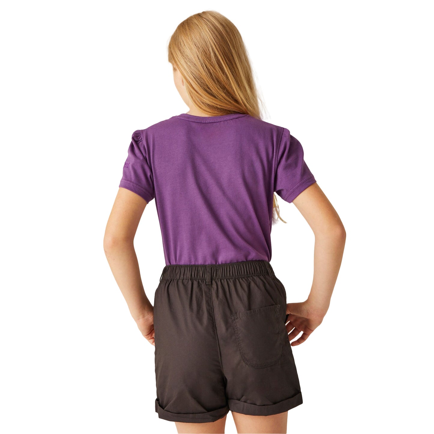 Sunset Purple - Pack Shot - Regatta Childrens-Kids Bosley VII Palm Tree T-Shirt