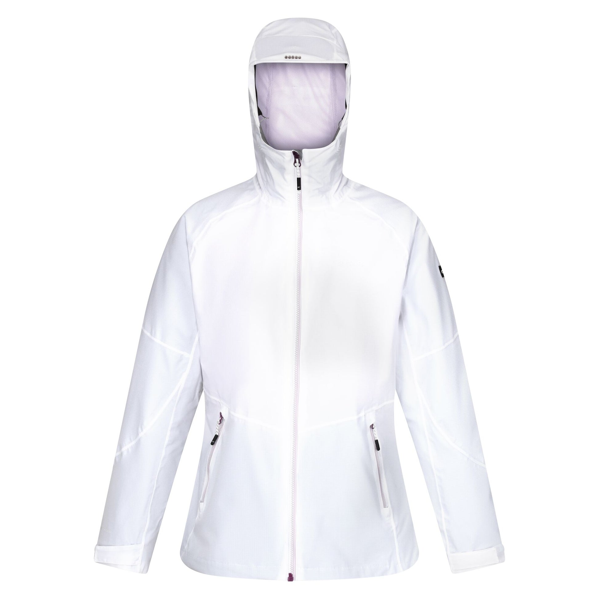 White-Lilac Frost - Front - Regatta Womens-Ladies Raddick II Waterproof Jacket