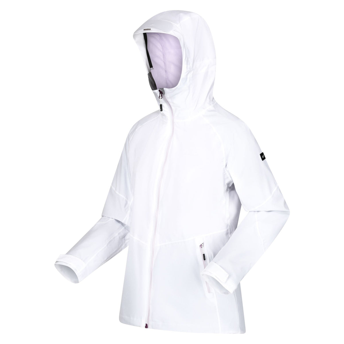 White-Lilac Frost - Side - Regatta Womens-Ladies Raddick II Waterproof Jacket