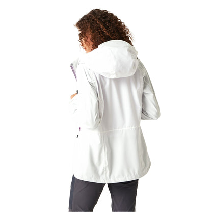 White-Lilac Frost - Pack Shot - Regatta Womens-Ladies Raddick II Waterproof Jacket