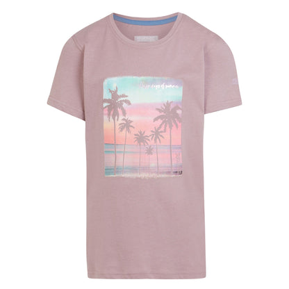 Heather - Front - Regatta Childrens-Kids Bosley VII Happy Days Of Summer Beach T-Shirt