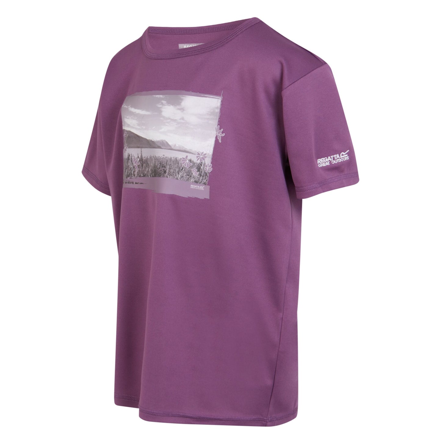 Sunset Purple - Side - Regatta Childrens-Kids Alvardo VIII Photograph T-Shirt