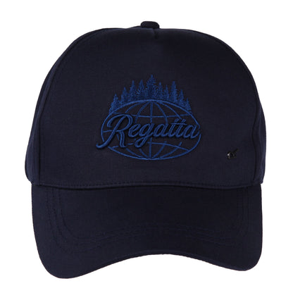 Navy - Front - Regatta Unisex Adult Logo Snapback Cap