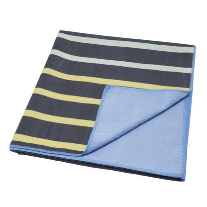 Navy - Side - Regatta Multi Stripe Beach Towel