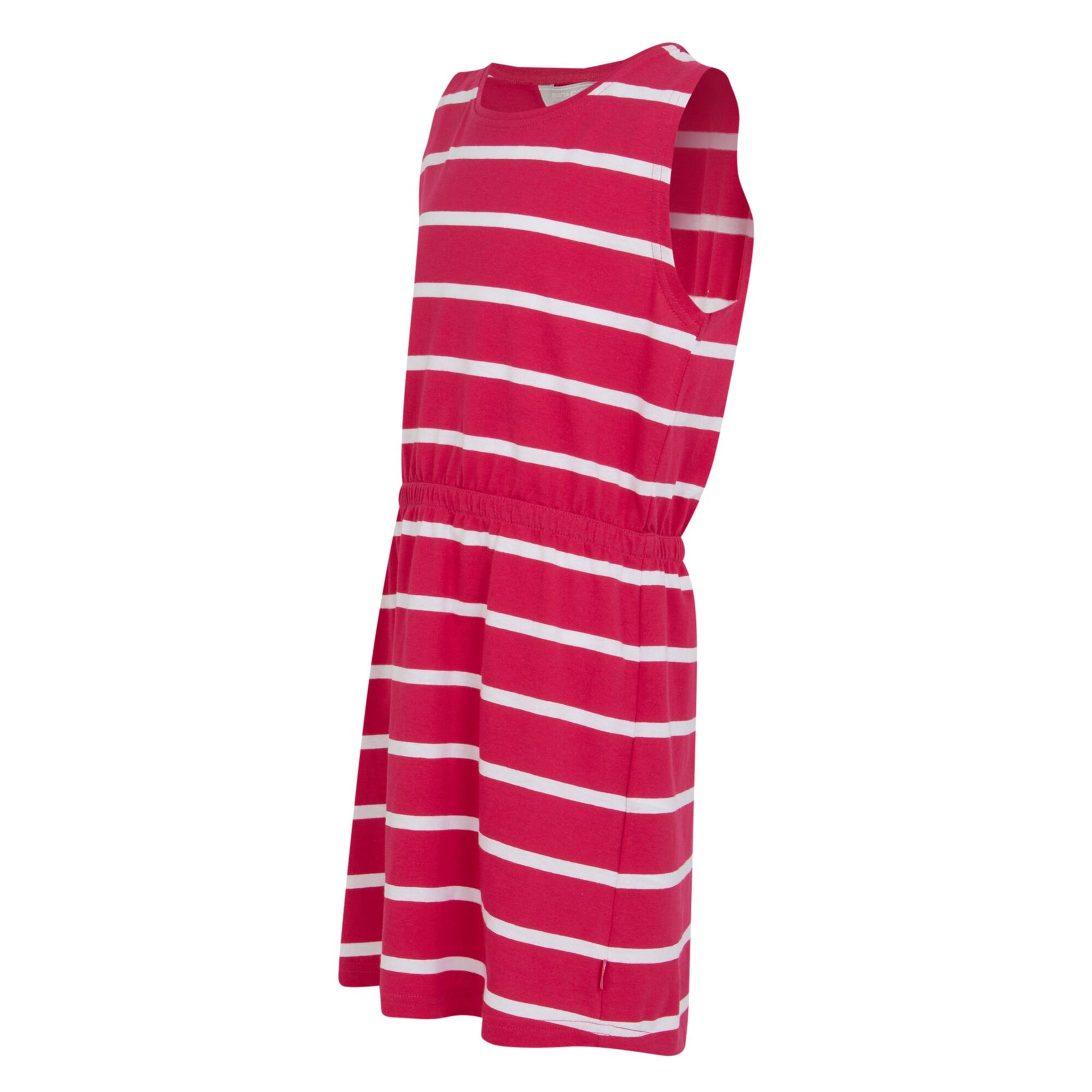 Pink Potion-White - Side - Regatta Girls Beylina Stripe Dress
