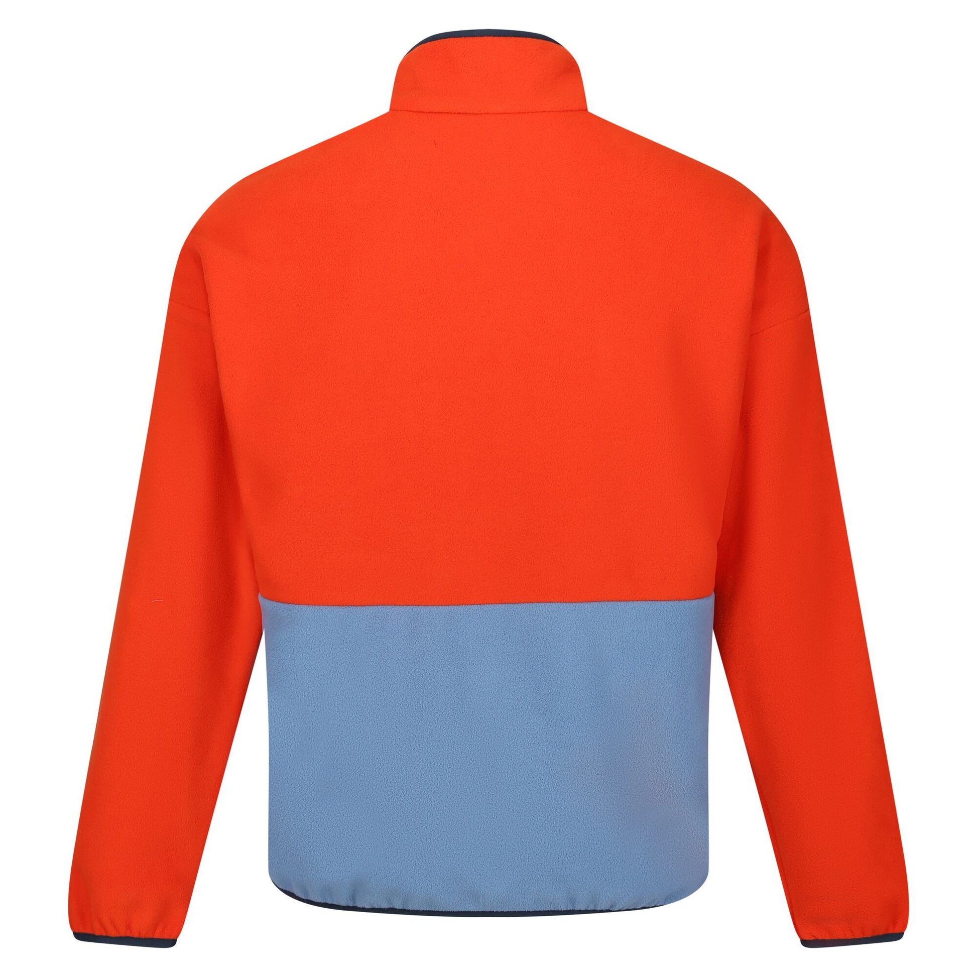 Rusty Orange-Coronet Blue - Back - Regatta Mens Callide Fleece Top