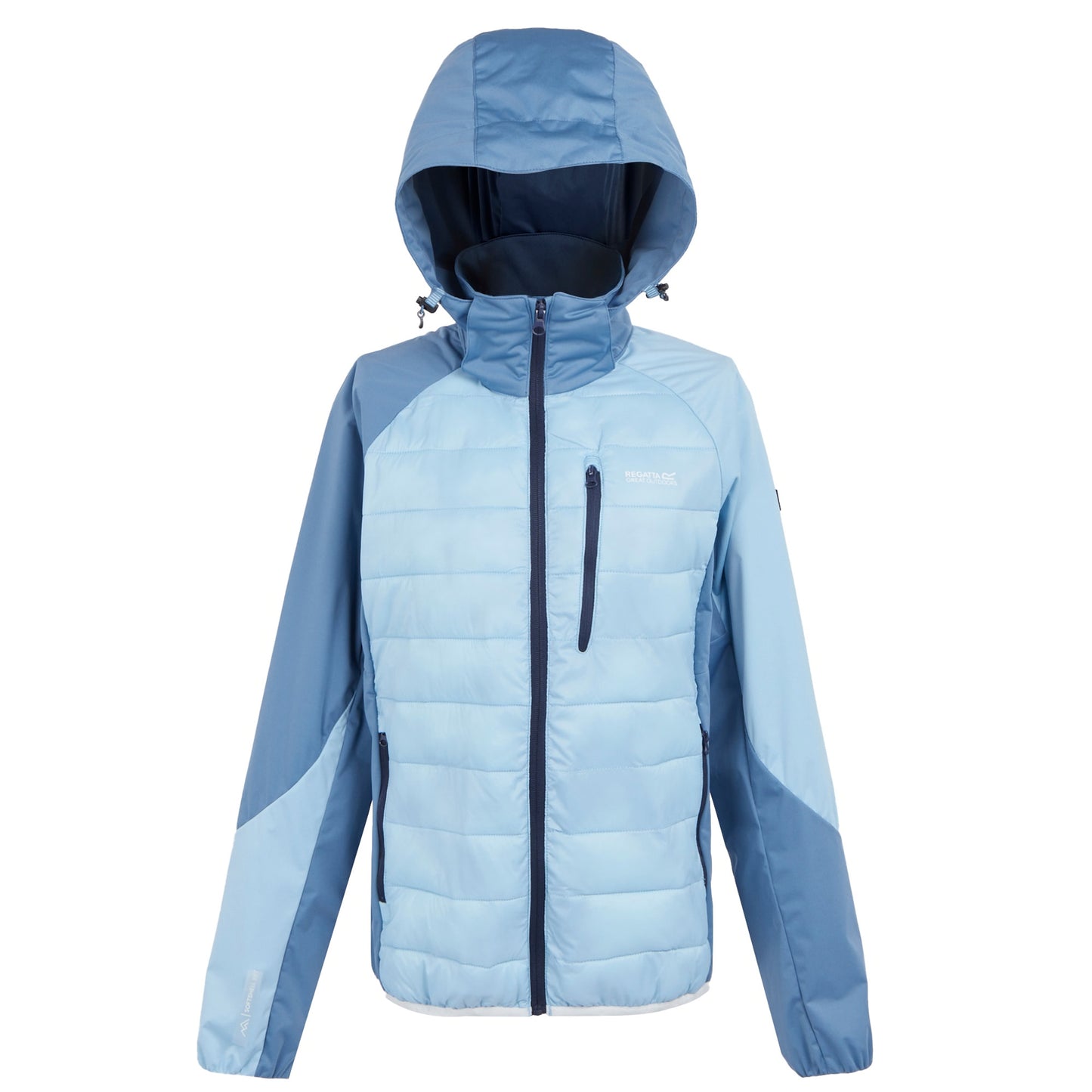 Clear Sky-Coronet Blue - Front - Regatta Womens-Ladies Andreson Pro Hybrid Jacket