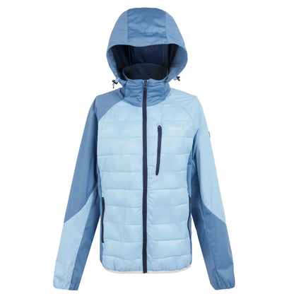 Clear Sky-Coronet Blue - Front - Regatta Womens-Ladies Andreson Pro Hybrid Jacket