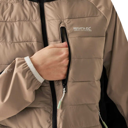 Warm Taupe-Black - Lifestyle - Regatta Womens-Ladies Andreson Pro Hybrid Jacket