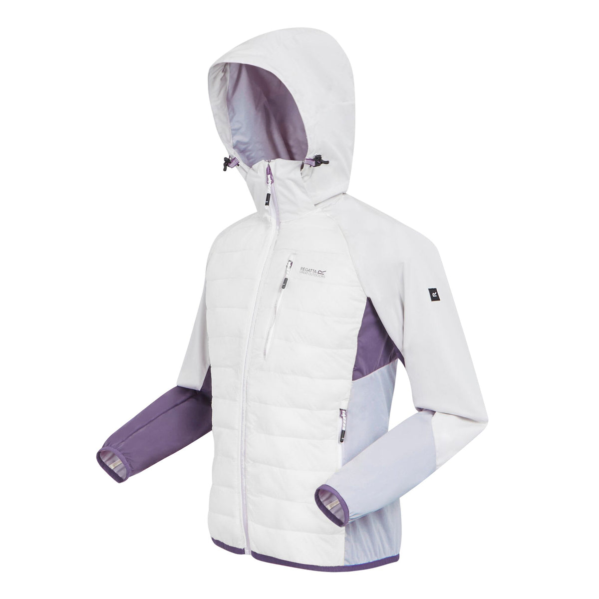 White-Sunset Purple - Side - Regatta Womens-Ladies Andreson Pro Hybrid Jacket