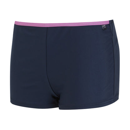 Navy-Radiant Orchid - Side - Regatta Womens-Ladies Aceana Plain Bikini Bottoms