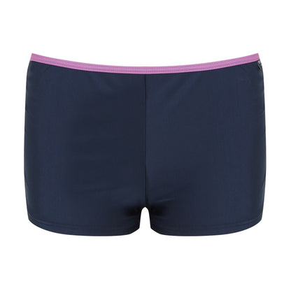 Navy-Radiant Orchid - Front - Regatta Womens-Ladies Aceana Plain Bikini Bottoms