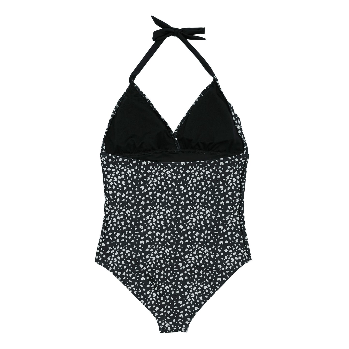 Black-White - Back - Regatta Womens-Ladies Flavia II Polka Dot One Piece Swimsuit