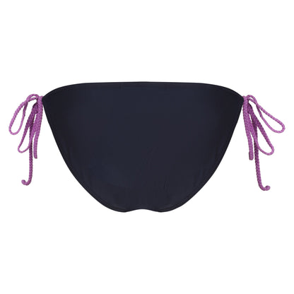 Navy-Radiant Orchid - Back - Regatta Womens-Ladies Andrellia Bikini Bottoms