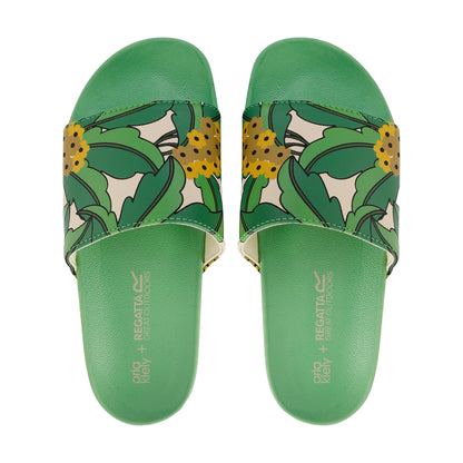 Green - Lifestyle - Regatta Womens-Ladies Orla Kiely Tropical Sliders