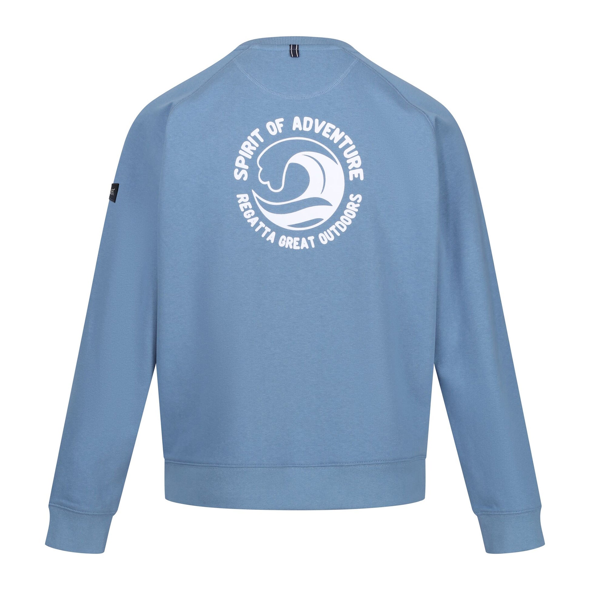 Coronet Blue - Back - Regatta Mens Nithsdale Wave Crew Neck Sweatshirt