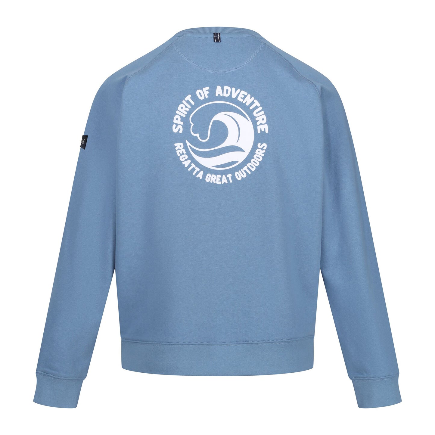 Coronet Blue - Back - Regatta Mens Nithsdale Wave Crew Neck Sweatshirt