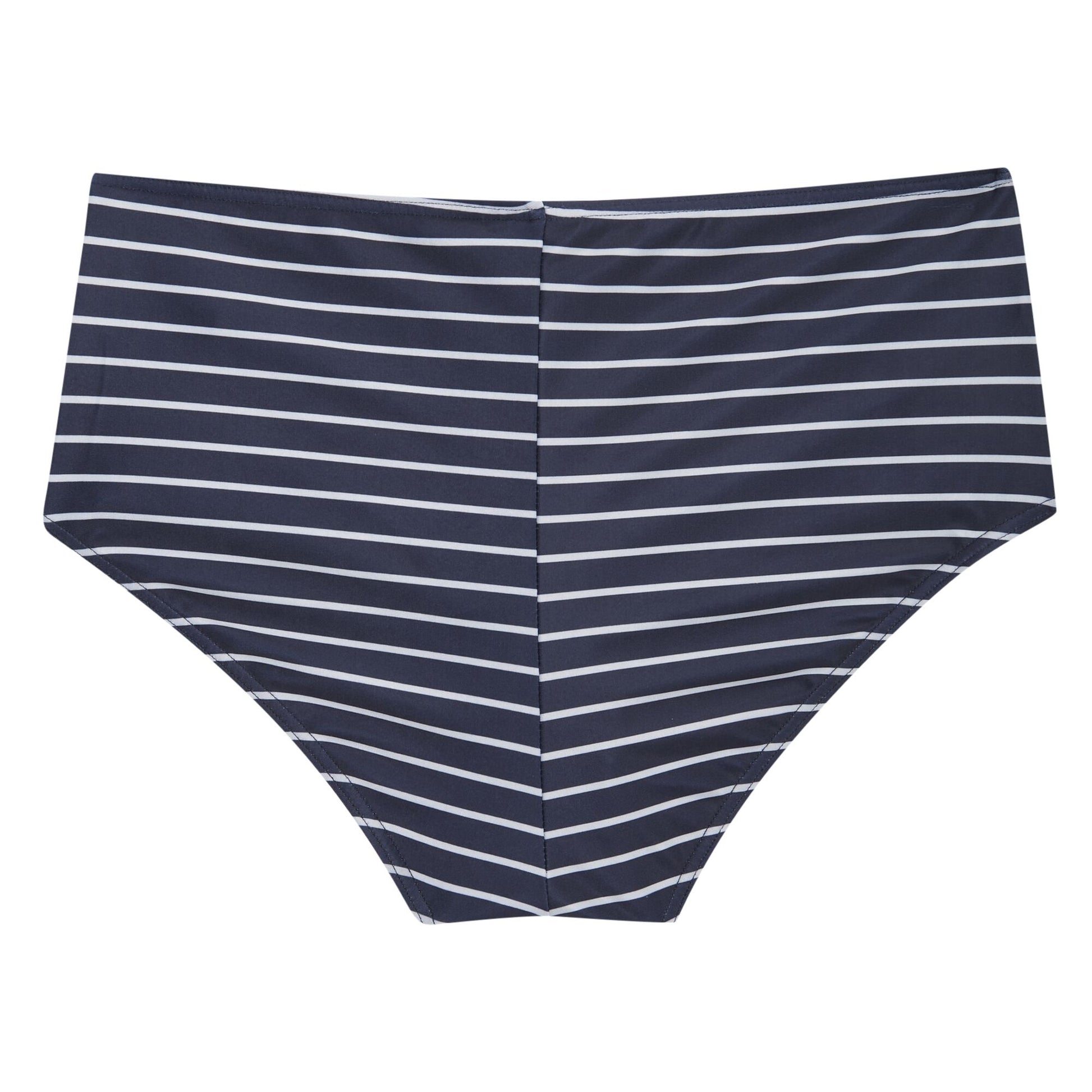 Navy-White - Back - Regatta Womens-Ladies Paloma Striped Swim Briefs