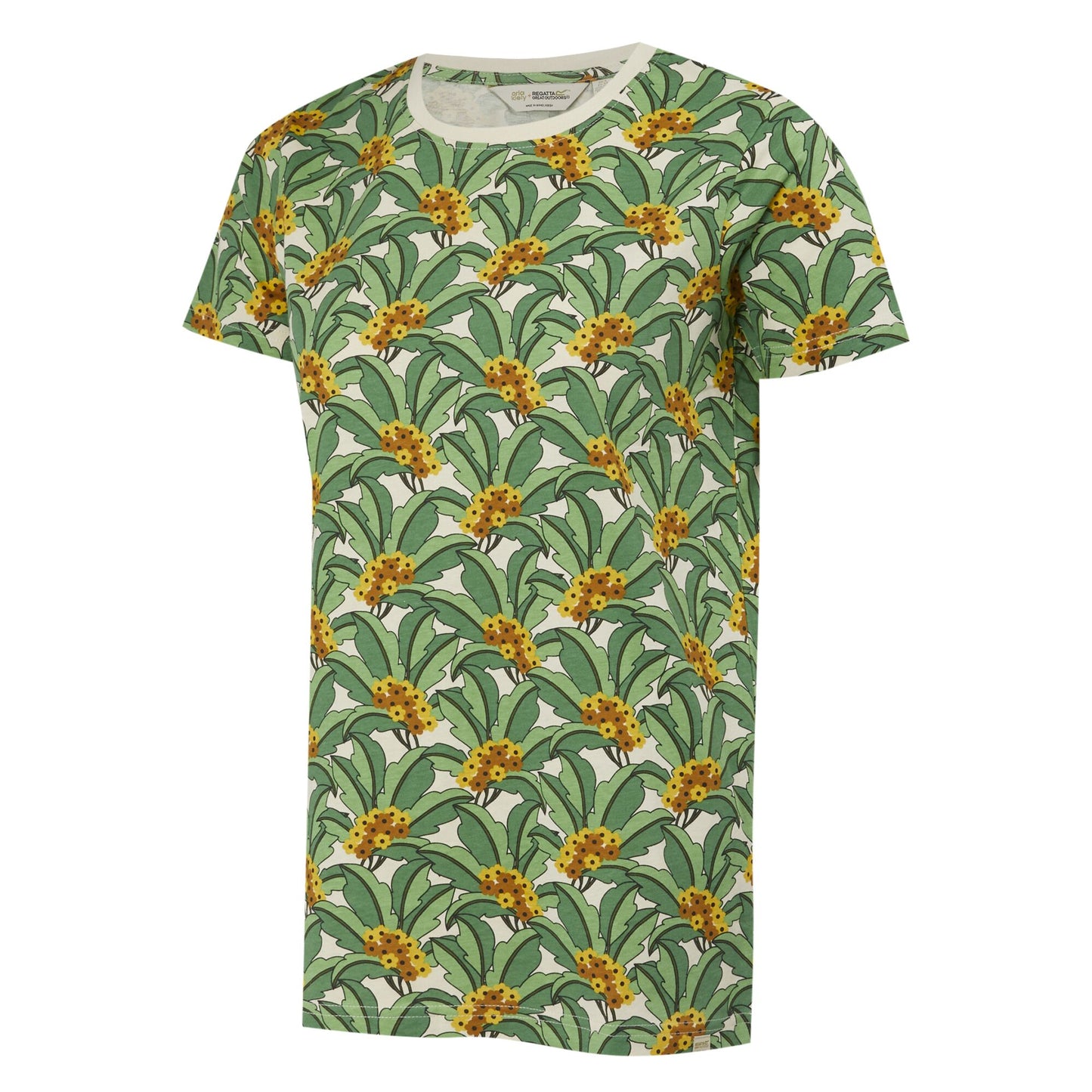 Green - Side - Regatta Womens-Ladies Orla Kiely Tropical T-Shirt