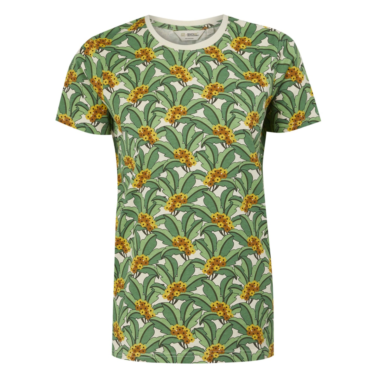Green - Front - Regatta Womens-Ladies Orla Kiely Tropical T-Shirt