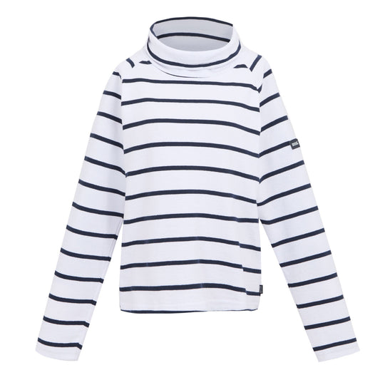 White-Navy - Front - Regatta Womens-Ladies Havendo Sweatshirt