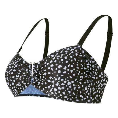 Black-White - Side - Regatta Womens-Ladies Aceana III Petal Bikini Top