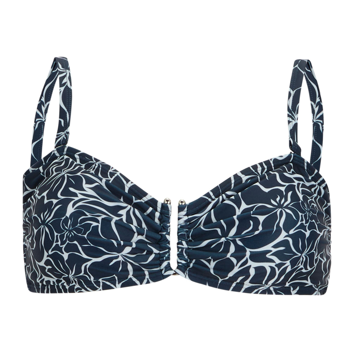 Navy - Front - Regatta Womens-Ladies Aceana III Petal Bikini Top