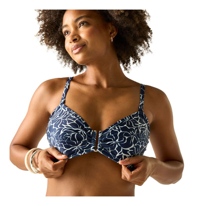 Navy - Lifestyle - Regatta Womens-Ladies Aceana III Petal Bikini Top
