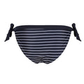 Navy-White - Back - Regatta Womens-Ladies Flavia String Striped Bikini Bottoms