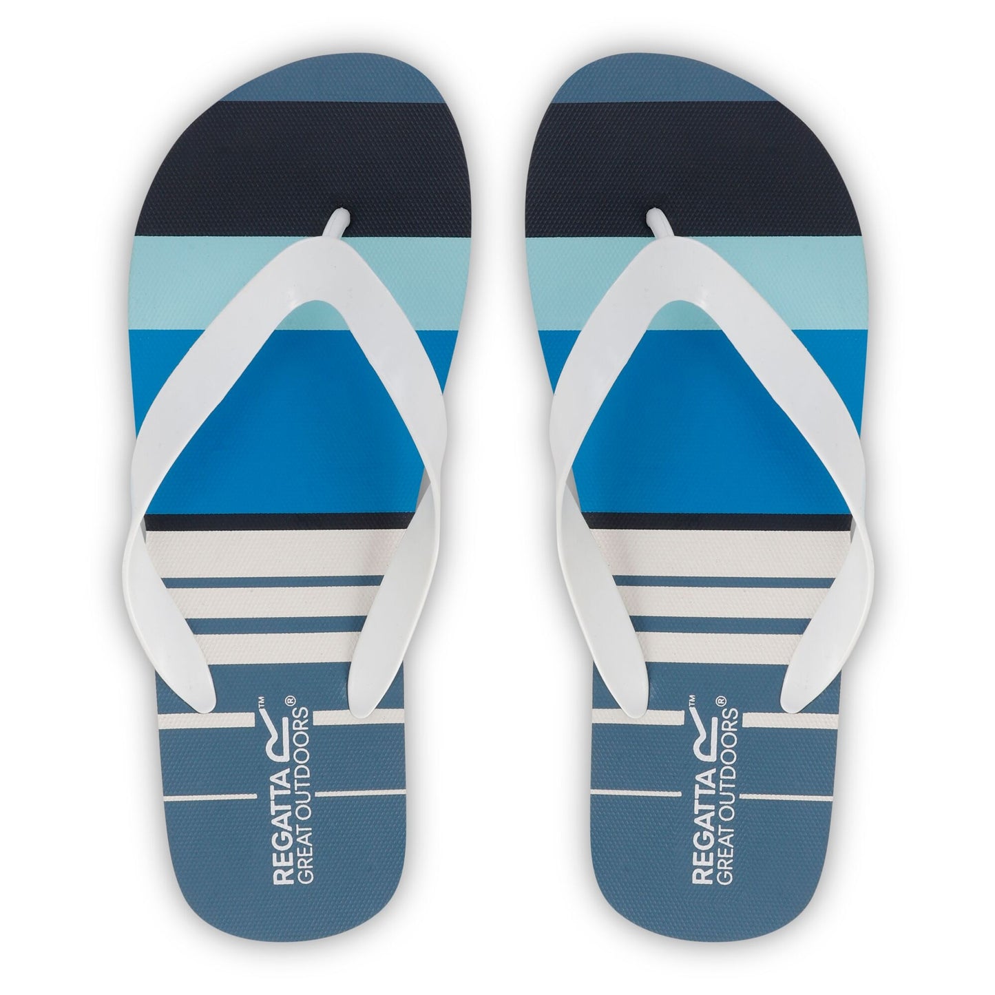 Blue - Side - Regatta Mens Bali Hawaii Flip Flops