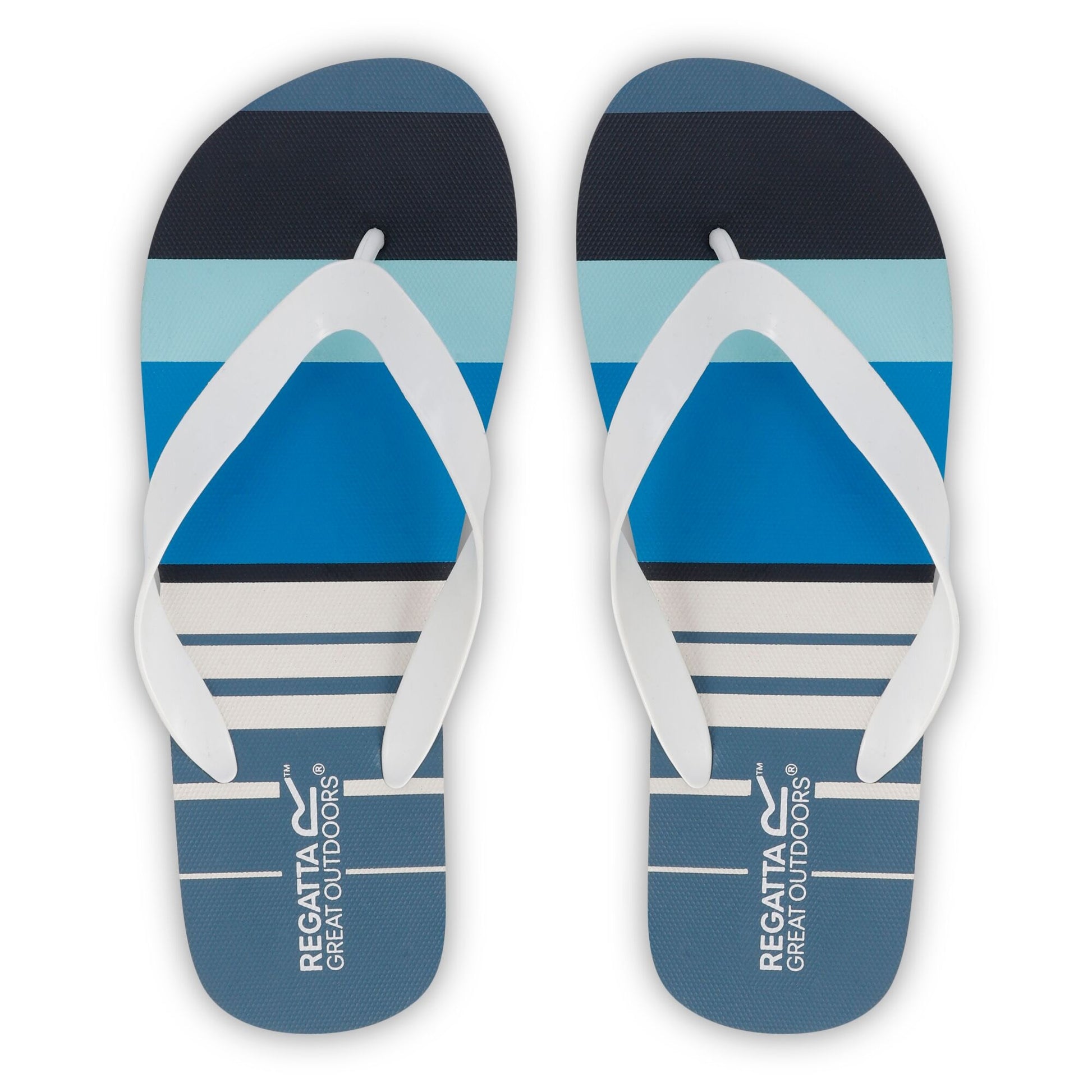 Blue - Side - Regatta Mens Bali Hawaii Flip Flops
