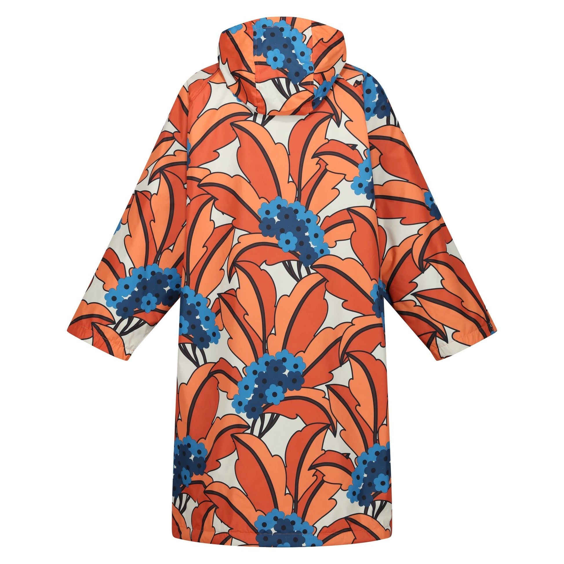 Orange - Back - Regatta Womens-Ladies Orla Kiely Tropical Changing Robe