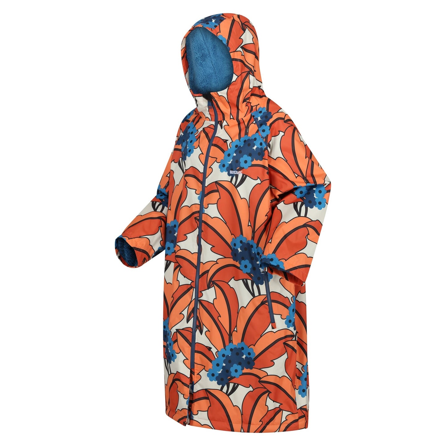Orange - Side - Regatta Womens-Ladies Orla Kiely Tropical Changing Robe