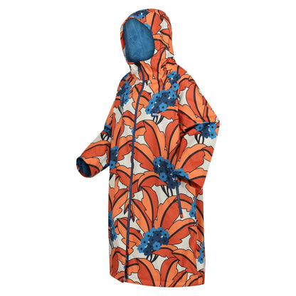 Orange - Side - Regatta Womens-Ladies Orla Kiely Tropical Changing Robe