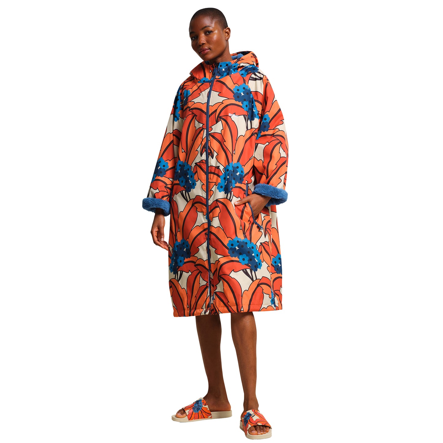 Orange - Lifestyle - Regatta Womens-Ladies Orla Kiely Tropical Changing Robe