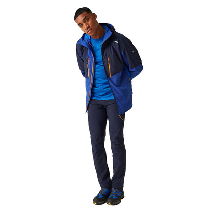 New Royal-Navy - Close up - Regatta Mens Raddick II Waterproof Jacket