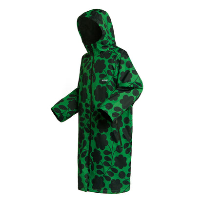 Green - Side - Regatta Womens-Ladies Orla Kiely Floral Changing Robe
