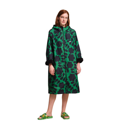Green - Pack Shot - Regatta Womens-Ladies Orla Kiely Floral Changing Robe