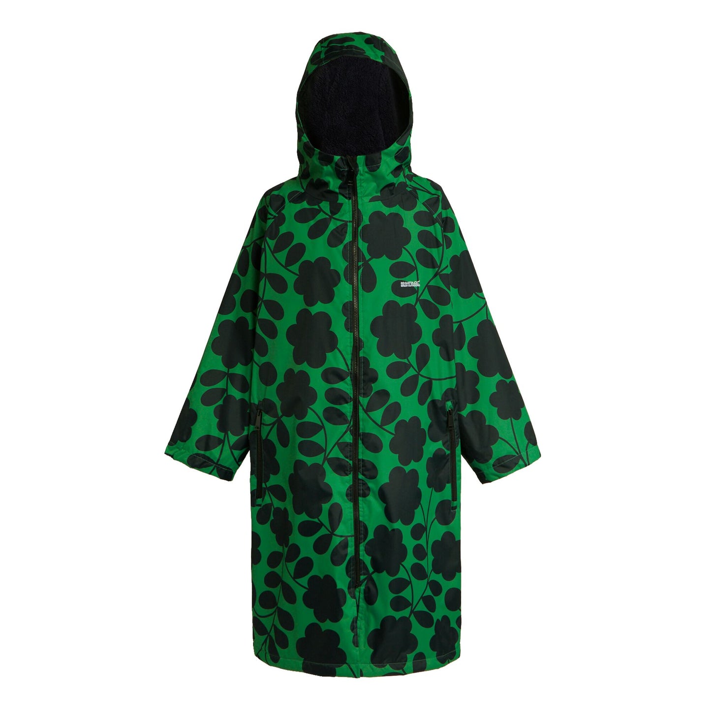 Green - Front - Regatta Womens-Ladies Orla Kiely Floral Changing Robe
