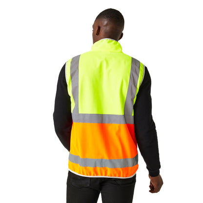 Yellow-Orange - Back - Regatta Professional Mens Full Zip Hi-Vis Vest