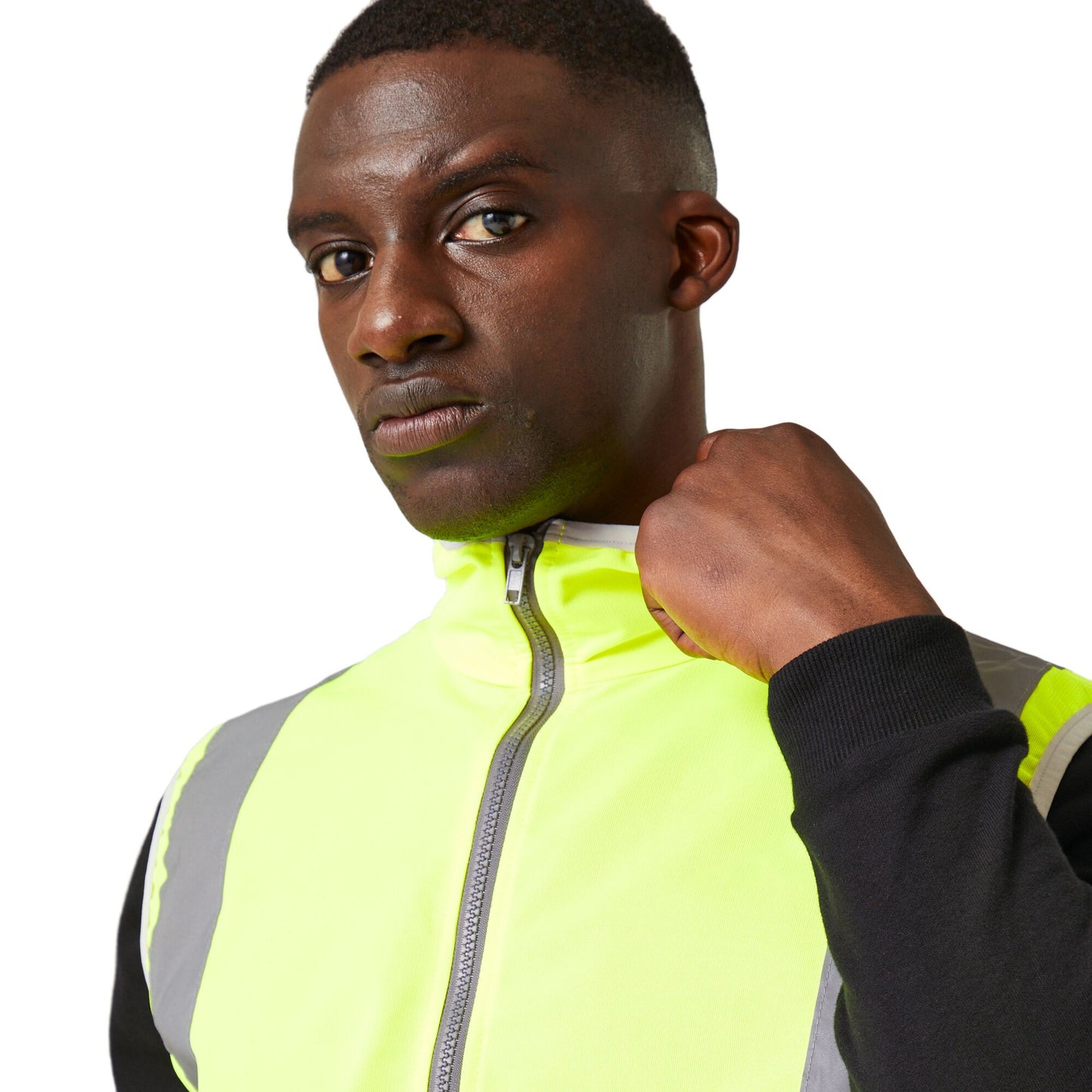Yellow - Lifestyle - Regatta Professional Mens Full Zip Hi-Vis Vest