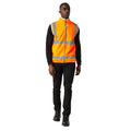 Orange - Pack Shot - Regatta Professional Mens Full Zip Hi-Vis Vest