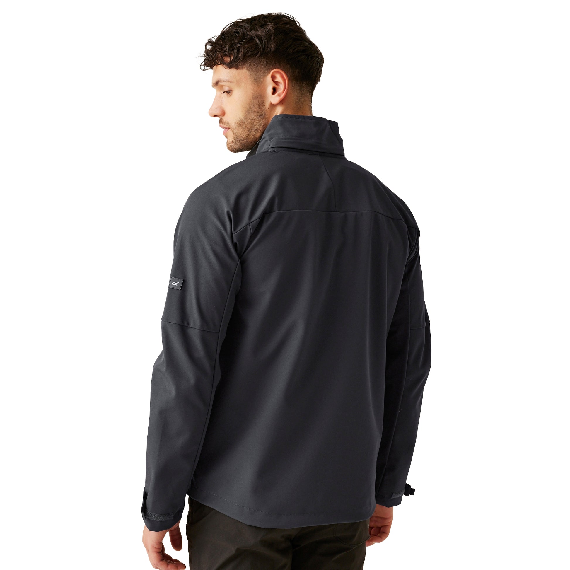 Ash-Glacier - Pack Shot - Regatta Mens Arana Waterproof Soft Shell Jacket